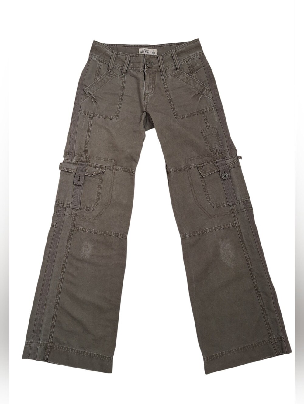 Old Navy 90s Low Rise Cargo Pants Wide Leg Utility Skater Grunge Vtg Womens XS